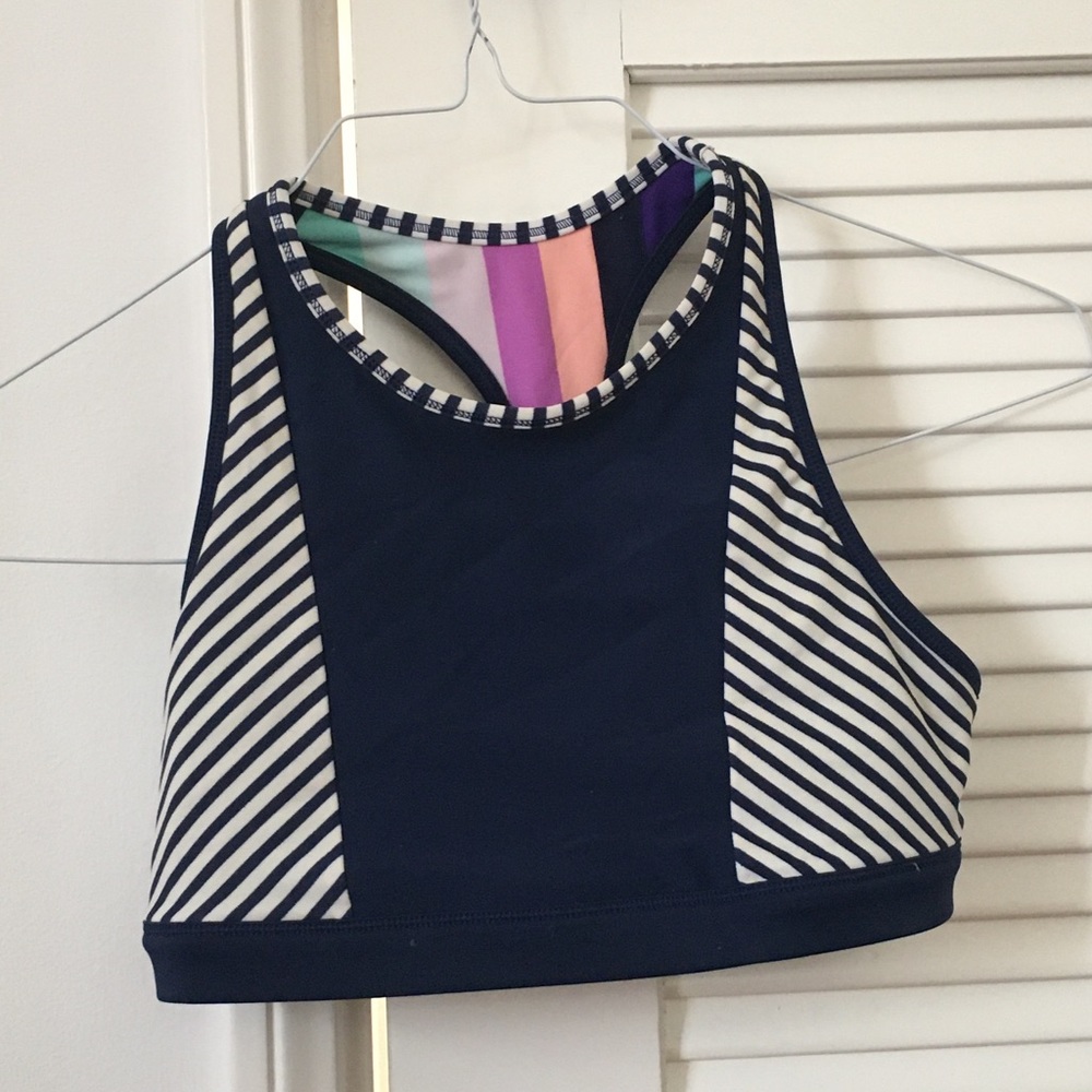 Athleta girl reversible bikini top. Size large